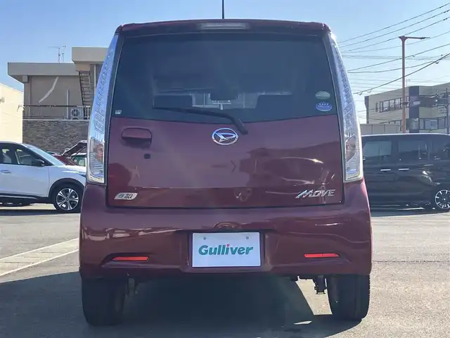 ダイハツ ムーヴ カスタム RS SA 静岡県 2014(平26)年 5.9万km ファイアークォーツレッドM エンジンスタートボタン/パワーウィンドウ/パワーステアリング/アイドリングストップ/ターボ/スマートキー/オートエアコン/ベンチシート/純正フロアマット/純正アルミホイール/布シート/ABS/横滑り防止装置/盗難防止装置/オートライト/LEDヘッドライト/Wエアバッグ/衝突軽減システム/momoステアリング