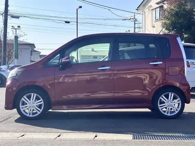 ダイハツ ムーヴ カスタム RS SA 静岡県 2014(平26)年 5.9万km ファイアークォーツレッドM エンジンスタートボタン/パワーウィンドウ/パワーステアリング/アイドリングストップ/ターボ/スマートキー/オートエアコン/ベンチシート/純正フロアマット/純正アルミホイール/布シート/ABS/横滑り防止装置/盗難防止装置/オートライト/LEDヘッドライト/Wエアバッグ/衝突軽減システム/momoステアリング