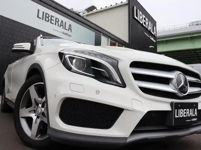 メルセデス・ベンツ ＧＬＡ２５０ 4マチック スポーツ 宮城県 2014(平26)年 5.7万km カルサイトホワイト 純正ナビ【ＢＴ／ＣＤ／ＤＶＤ／フルセグＴＶ／ＨＤＤ】/アダプティブクルーズコントロール　/ブラインドスポットアシスト/レーンキープアシスト/衝突防止アシスト/ルーフレール/パワーシート(D席)/パドルシフト　/メモリーシート(D席)　/バックカメラ　/ドライブレコーダー　/ハーフレザーシート　/シートヒーター(DN席)　/電動リアゲート/電動格納ミラー/ダウンヒルアシストコントロール/MTモード付/コーナーセンサー(前後)/純正フロアマット/純正18インチAW/リモコンキー/ドアバイザー/ＥＴＣ　/禁煙車