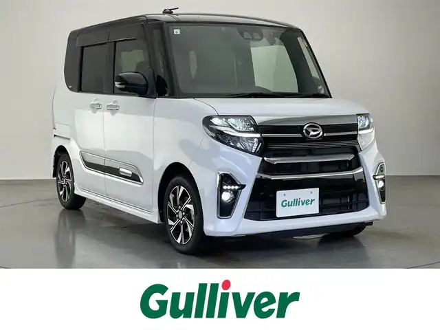 ダイハツ タント カスタム X スタイルセレクション 愛知県 2021(令3)年 2.9万km ブラックマイカメタリック/シャイニングホワイトパール 純正８型ナビ　全方位カメラ　禁煙車　両側パワスラ　黒ハーフレザー　フルセグＴＶ　ドラレコ　ＥＴＣ　シートヒーター　スマートアシストIII　衝突軽減　レーンキープ　ＬＥＤオートライト　ＴＶキャンセラー アイドリングストップ　プッシュスタート　スマートキー　ロールサンシェード　