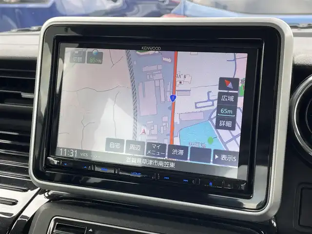 スズキ スペーシア カスタム HYBRID XS ターボ 滋賀県 2018(平30)年 5.5万km ピュアホワイトP 8インチナビ/CD/DVD/USB/Bluetooth/フルセグTV/バックカメラ/ETC/衝突軽減ブレーキ/両側パワースライドドア/クルーズコントロール/ハーフレザーシート/シートヒーター/LEDヘッドライト/純正アルミホイール