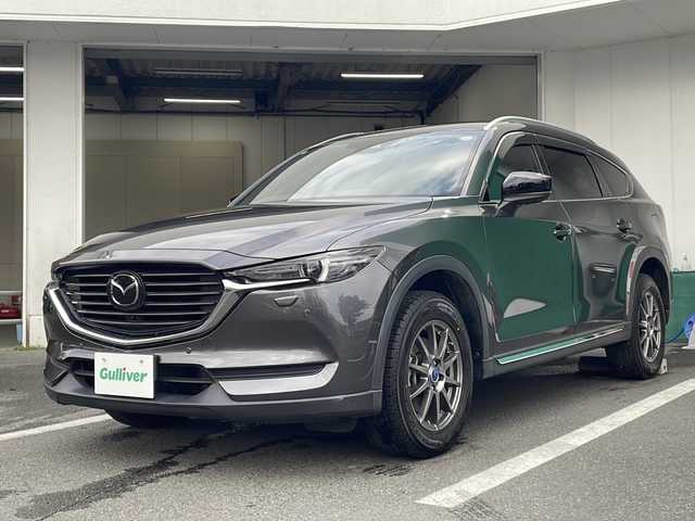 マツダ ＣＸ－８ 25S ブラックトーンED 京都府 2021(令3)年 2.3万km マシーングレープレミアムM 純正メモリナビ　Ｂｌｕｅｔｏｏｔｈオーディオ　フルセグ　全方位カメラ　ルーフレール　アダプティブクルーズコントロール　レーンキープアシスト　コーナーセンサー　前後ドラレコ　ＬＥＤヘッドライト　禁煙車
