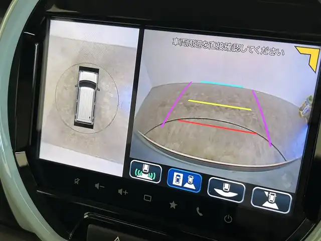 スズキ ハスラー HYBRID G 群馬県 2024(令6)年 0.2万km オフブルーメタリック/ソフトベージュメタリック 純正９インチナビ　全方位カメラ　レーダークルーズコントロール　レーンキープアシスト　衝突軽減ブレーキ　オートマチックハイビーム　シートヒーター　コーナーセンサー　ＬＥＤヘッドライト　ＥＴＣ　禁煙車