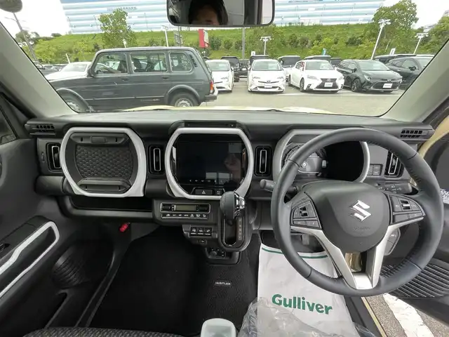 スズキ ハスラー HYBRID X 新潟県 2022(令4)年 2.5万km シフォンアイボリーM 純正9インチメモリーナビ/（AppleCarPlay/AndroidAuto/フルセグTV/Bluetooth/USB/CD/DVD）/全方位モニター/ビルトインETC/前席シートヒーター/純正アルミホイール（15インチ）/純正フロアマット/フルタイム4WD/マイルドハイブリッド
