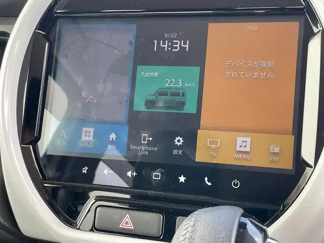 スズキ ハスラー HYBRID X 新潟県 2022(令4)年 2.5万km シフォンアイボリーM 純正9インチメモリーナビ/（AppleCarPlay/AndroidAuto/フルセグTV/Bluetooth/USB/CD/DVD）/全方位モニター/ビルトインETC/前席シートヒーター/純正アルミホイール（15インチ）/純正フロアマット/フルタイム4WD/マイルドハイブリッド