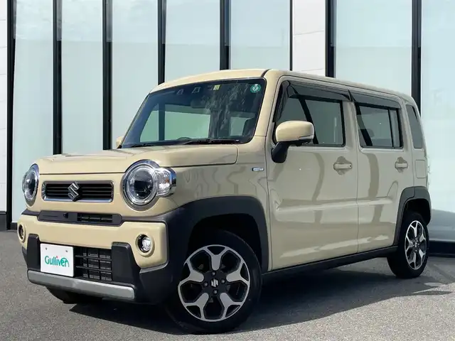 スズキ ハスラー HYBRID X 新潟県 2022(令4)年 2.5万km シフォンアイボリーM 純正9インチメモリーナビ/（AppleCarPlay/AndroidAuto/フルセグTV/Bluetooth/USB/CD/DVD）/全方位モニター/ビルトインETC/前席シートヒーター/純正アルミホイール（15インチ）/純正フロアマット/フルタイム4WD/マイルドハイブリッド