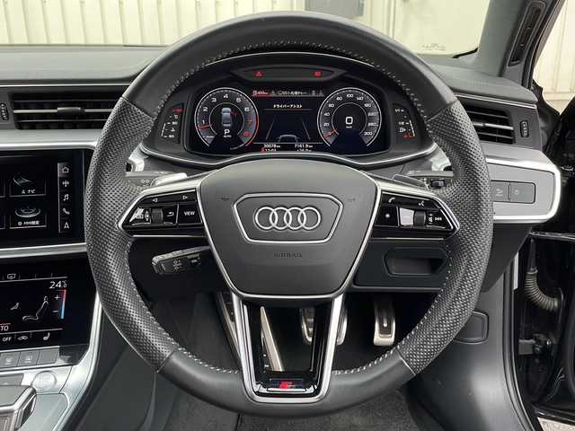 アウディ Ａ６ 55TFSIクワトロ Sライン 福島県 2019(令1)年 3万km ミトスブラックメタリック S6仕様マフラー4本出し/アダプティブクルーズコントロール/Audiプレセンス/Audiサイドアシスト/アダプクティブドライブアシスト/HDマトリクスLEDヘッドライト/バルコナレザー(S lineロゴ入)/シートヒーター /運転席メモリシート/パワーシート(前席)/前後ドライブレコーダー/ビルトインETC2.0/レインセンサー