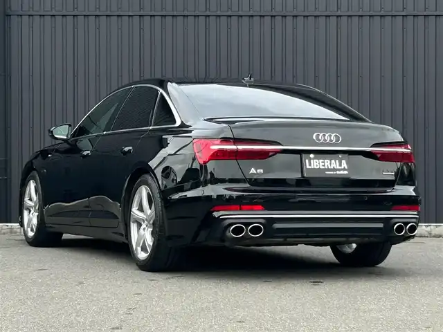 アウディ Ａ６ 55TFSIクワトロ Sライン 福島県 2019(令1)年 3万km ミトスブラックメタリック S6仕様マフラー4本出し/アダプティブクルーズコントロール/Audiプレセンス/Audiサイドアシスト/アダプクティブドライブアシスト/HDマトリクスLEDヘッドライト/バルコナレザー(S lineロゴ入)/シートヒーター /運転席メモリシート/パワーシート(前席)/純正ナビ(BT/USB)/フルセグTV/AppleCarPlay/360°カメラ/バックカメラ/純正19AW/前後ドライブレコーダー/ビルトインETC2.0/レインセンサー/アイドリングストップ