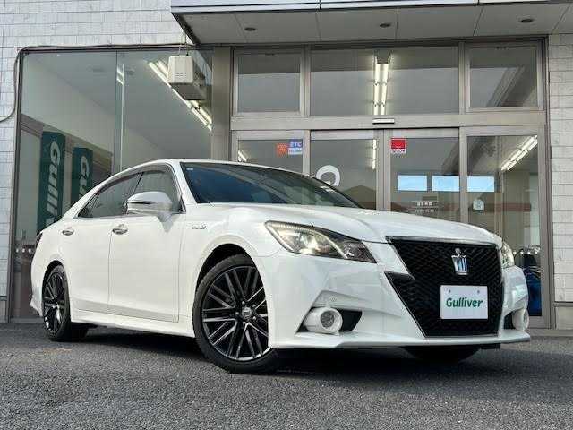 トヨタ クラウン ハイブリッド アスリートS ブラックスタイル 埼玉県 2015(平27)年 8.5万km ホワイトパールクリスタルシャイン メーカーナビ/【CD/DVD/フルセグ/Bluetooth】/テラロッサ革シート/シートベンチレーション/シートヒーター/バックカメラ/ドライブレコーダー/クルーズコントロール/ETC/コーナーセンサー/パワーシート/電動リアサンシェード