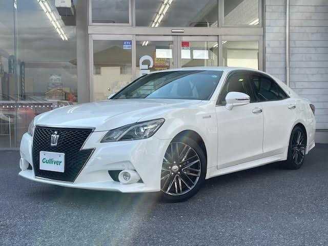 トヨタ クラウン ハイブリッド アスリートS ブラックスタイル 埼玉県 2015(平27)年 8.5万km ホワイトパールクリスタルシャイン メーカーナビ/【CD/DVD/フルセグ/Bluetooth】/テラロッサ革シート/シートベンチレーション/シートヒーター/バックカメラ/ドライブレコーダー/クルーズコントロール/ETC/コーナーセンサー/パワーシート/電動リアサンシェード