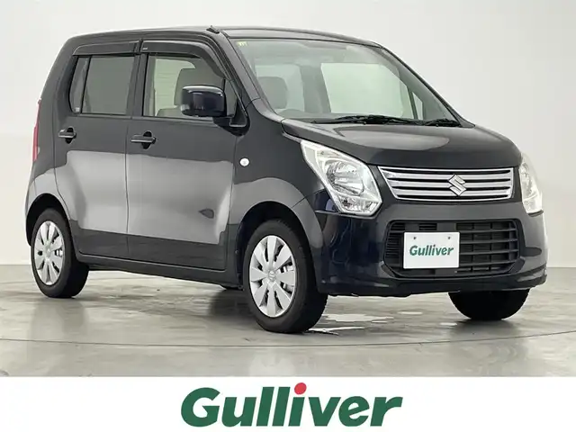 スズキ ワゴンＲ FX 滋賀県 2012(平24)年 6.5万km ブルーイッシュブラックパール3 禁煙車/Kenwoodカーオーディオ/・CD・ラジオ・AUX・USB/リモコンキー/スペアキー/アイドリングストップ/オートエアコン/ドアバイザー/社外フロアマット/電動格納ミラー
