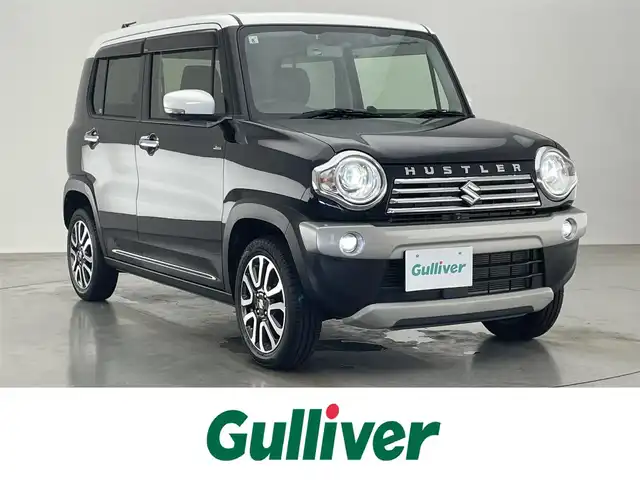 スズキ ハスラー Jスタイル Ⅱ ターボ 愛知県 2017(平29)年 7.9万km ブルーイッシュブラックパール 純正９型ナビ　全方位カメラ　デュアルセンサーブレーキ　禁煙　フルセグ　DVD　Bluetooth　クルコン　パドルシフト　車線逸脱　衝突軽減　シートヒーター　ETC　USB　フォグランプ　純正マット　フォグランプ　