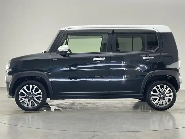 スズキ ハスラー Jスタイル Ⅱ ターボ 愛知県 2017(平29)年 7.9万km ブルーイッシュブラックパール 純正９型ナビ　全方位カメラ　デュアルセンサーブレーキ　禁煙　フルセグ　DVD　Bluetooth　クルコン　パドルシフト　車線逸脱　衝突軽減　シートヒーター　ETC　USB　フォグランプ　純正マット　フォグランプ　