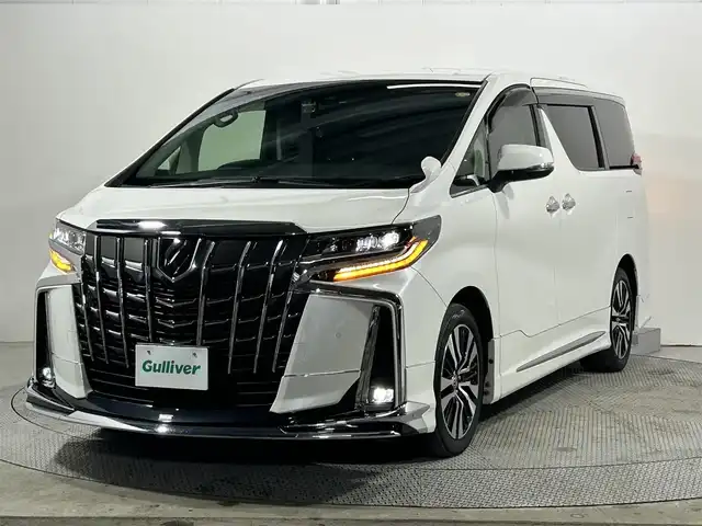 トヨタ アルファード S Cパッケージ 大阪府 2020(令2)年 4.1万km ホワイトパールクリスタルシャイン モデリスタエアロ　黒革シート　純正フリップダウンモニター　純正ディスプレイオーディオ バックカメラ　Bluetooth　フルセグTV DVDデッキ パワーシート　シートヒーター　エアーシート　電動リアゲート　両側パワースライドドア　トヨタセーフティーセンス　レーダークルーズコントロール　前後ドライブレコーダー　オートライト　LEDヘッドライト　スマートキー