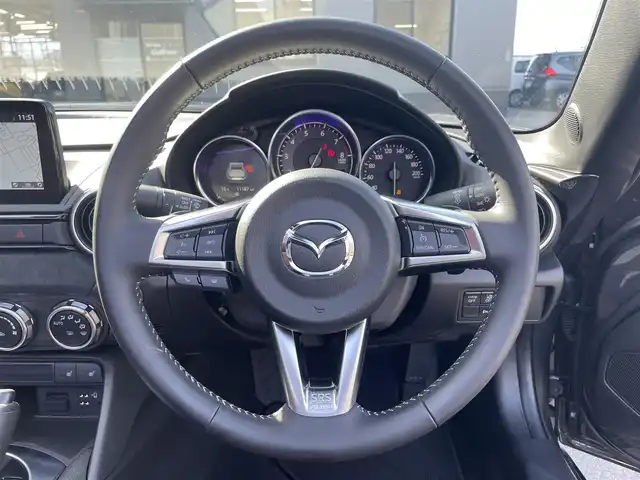 マツダ ロードスター ＲＦ VS テラコッタセレクション 滋賀県 2023(令5)年 1.2万km マシーングレープレミアムM 純正7インチナビ/（Bluetooth/CD/DVD/Apple CarPlay/Android Auto）/レザーシート/BOSEサウンドシステム/バックカメラ/クルーズコントロールシステム/クリアランスソナー/レーンキープアシスト/LEDヘッドライト/オートライト/ドライブレコーダー/D/Nシートヒーター/パドルシフト/純正フロアマット/プッシュスタート/スマートキー/ステアリングリモコン