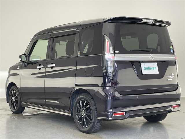 スズキ ソリオ バンディット HV MV 愛知県 2021(令3)年 1.5万km グリッターバイオレットパール 純９型ＤＡナビ　フルセグＴＶ　Ｂｌｕｅｔｏｏｔｈ　全方位カメラ　ＨＵＤ　両側電動スライドドア　前後ドラレコ　衝突軽減　純アルミ付サマータイヤ有　温シート　レーダークルコン　ＬＥＤヘッドライト　禁煙車