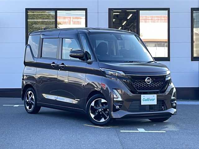 日産 ルークス HWS X プロパイロットED 山口県 2020(令2)年 5.4万km アッシュブラウンM 純正9インチメモリナビ/・フルセグテレビ/・Bluetooth/・CD/DVD/FM/AM/・iPod/iPhone/・Apple CarPlay/・Android Auto/ETC/両側パワースライドドア/インテリジェント アラウンドビューモニター（移動物 検知機能付）/プッシュスタート/スマートキー/電動パーキングブレーキ/安全装備/・インテリジェント FCW（前方衝突予測警報）/・インテリジェント LI（車線逸脱防止支援システム）＋LDW（車線逸脱警報）/・踏み間違い衝突防止アシスト/・インテリジェント エマージェンシーブレーキ/・エマージェンシーストップシグナル
