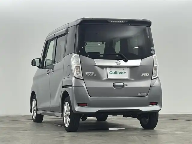 日産 デイズ ルークス ライダーXターボ 福島県 2016(平28)年 4.4万km チタニウムグレーメタリック 純正メモリナビゲーション /【AM/FM/DVD/CD/Bluetooth/フルセグ】/型番:MM316D-W/アラウンドビューモニター/両側パワースライドドア /ETC　/エマージェンシーブレーキ　/ターボ車　/ドライブレコーダー　/革巻きステアリング　/ステアリングスイッチ　/プッシュスタート　/・スマートキー　/・スペアキー　/LEDライト　/・オート/フォグライト/純正フロアマット