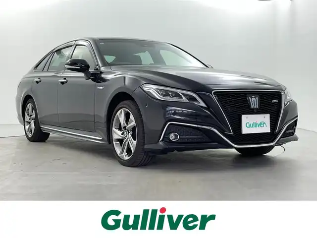 トヨタ クラウン ハイブリッド RS アドバンス Four 福井県 2019(令1)年 2.5万km プレシャスブラックパール 純正ナビ/CD/DVD/Bluetooth/フルセグ/4WD/Toyota Safety Sense/・レーダークルーズコントロール/・レーントレーシングアシスト/・衝突軽減ブレーキ/ヘッドアップディスプレイ/ブラインドスポットモニター/パドルシフト/パワーシート/シートヒーター/スマートキー/スペアキー