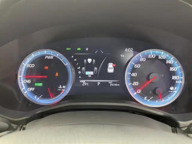 トヨタ クラウン ハイブリッド RS アドバンス Four 福井県 2019(令1)年 2.5万km プレシャスブラックパール 純正ナビ/CD/DVD/Bluetooth/フルセグ/4WD/Toyota Safety Sense/・レーダークルーズコントロール/・レーントレーシングアシスト/・衝突軽減ブレーキ/ヘッドアップディスプレイ/ブラインドスポットモニター/パドルシフト/パワーシート/シートヒーター/スマートキー/スペアキー