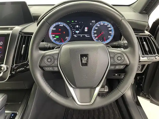 トヨタ クラウン ハイブリッド RS アドバンス Four 福井県 2019(令1)年 2.5万km プレシャスブラックパール 純正ナビ/CD/DVD/Bluetooth/フルセグ/4WD/Toyota Safety Sense/・レーダークルーズコントロール/・レーントレーシングアシスト/・衝突軽減ブレーキ/ヘッドアップディスプレイ/ブラインドスポットモニター/パドルシフト/パワーシート/シートヒーター/スマートキー/スペアキー