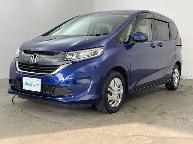 ホンダ フリード G ホンダセンシング 兵庫県 2017(平29)年 7.7万km コバルトブルーパール ・純正ナビ/CD/AM/FM/SD/TV/・バックカメラ/・ホンダセンシング/・衝突軽減ブレーキ/・誤発進抑制機能/・車線維持支援システム/・路外逸脱抑制機能/・先行車発進お知らせ機能/・標識認識機能/・アダプティブクルーズコントロール/・両側パワースライドドア/・純正フロアマット/・ビルトインETC/・LEDヘッドライト/・スマートキー