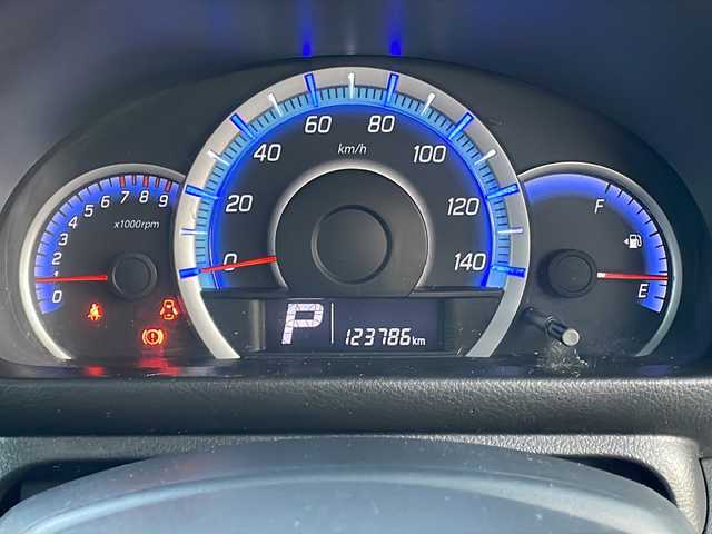 スズキ スペーシア カスタム XS 沖縄県 2014(平26)年 12.4万km フェニックスレッドパール/ブルーイッシュブラックパール 禁煙車　/社外ナビ　フルセグＴＶ　/両側パワースライドドア　/ハーフレザーシート　/ＤＮ席シートヒーター　/ＨＩＤヘッドライト　/オートライト　/革巻きステアリング　/ステアリングスイッチ　/リアロールサンシェード/スマートキー