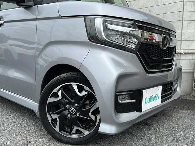 ホンダ Ｎ ＢＯＸ カスタム G L ターボ ホンダセンシング 神奈川県 2019(令1)年 5.8万km ルナシルバーM 純正ナビ(FM/AM/TV/SD/BT）/バックカメラ/クルーズコントロール/盗難防止装置/レーンキープアシスト/純正ドアバイザー/横滑り防止装置/両側パワースライドドア/純正ドライブレコーダー/パドルシフト/後席サンシェード/ETC/保証書/取扱説明書