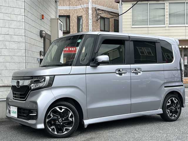 ホンダ Ｎ ＢＯＸ カスタム G L ターボ ホンダセンシング 神奈川県 2019(令1)年 5.8万km ルナシルバーM 純正ナビ(FM/AM/TV/SD/BT）/バックカメラ/クルーズコントロール/盗難防止装置/レーンキープアシスト/純正ドアバイザー/横滑り防止装置/両側パワースライドドア/純正ドライブレコーダー/パドルシフト/後席サンシェード/ETC/保証書/取扱説明書