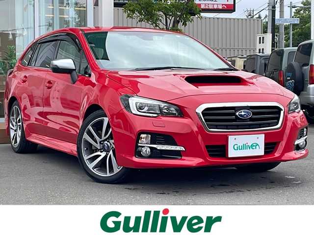 スバル レヴォーグ 1．6GT－S アイサイト 道央・札幌 2016(平28)年 5.4万km ピュアレッド ・４WD/・アイサイト/・社外ナビ/　CD＆DVD＆BT＆TV/・バックカメラ/・パワーシート/・レザーシート/・レーダークルーズコントロール/・レーンキープアシスト/・ブラインドスポットモニター/・コーナーポール/・ヒルディセントコントロール/・アイドリングストップ/・パドルシフト/・プッシュスタート/・スマートキー/・電動格納ミラー/・ビルトインETC/・MT付AT/・ステアリングスイッチ/・ハンズフリー/・オートエアコン/・オートライト/・シートヒーター/・純正フロアマット/・ドアバイザー/・ウィンカーミラー/・フォグライト/・LEDヘッドライト