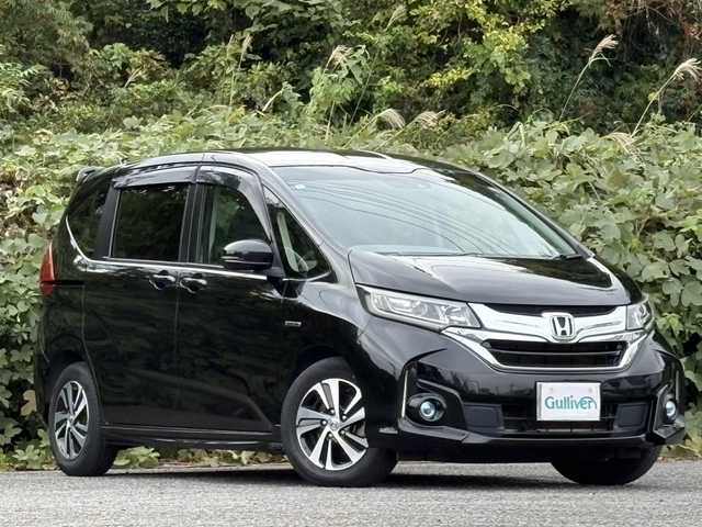 ホンダ フリード ハイブリット EX 大分県 2017(平29)年 11.8万km クリスタルブラックパール ホンダセンシング /両側パワースライドドア/モデューロエアロパーツ/純正メモリーナビ/バックカメラ/フルセグ/DVD/Bluetooth/ハーフレザーシート/シートヒーター/アダプティブクルーズコントロール/レーンキープアシスト/ビルトインETC/純正LEDヘッドライト/オートライトコントロール/スマートキー/エンジンプッシュスタート/純正15インチアルミホイール