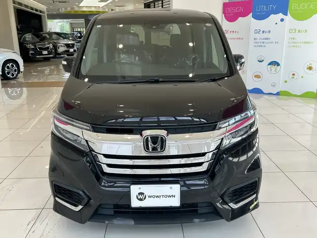 ホンダ ステップワゴン スパーダ ハイブリッド G ホンダセンシング 埼玉県 2018(平30)年 5.3万km プレミアムスパークルブラックパール ホンダセンシング/純正9型ナビ/ フルセグ/BT/DVD/CD/バックカメラ/両側パワースライドドア/Honda SENSING/衝突軽減ブレーキ/レーンキープアシスト/レーダークルーズコントロール/路外逸脱抑制機能/誤発進抑制機能/渋滞追従機能付/LKAS〈車線維持支援システム〉/先行車発進お知らせ機能/標識認識機能/スマートキー/プッシュスタート/ビルトインETC/純正16インチアルミホイール/LEDヘッドライト