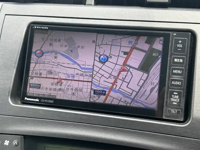 トヨタ プリウス S 福島県 2010(平22)年 7.2万km シルバーM 社外ナビゲーション/型番：CN-H510WD/【CD/DVD/SD/AUX/BT/TV】/バックカメラ/ドライブレコーダー/ビルトインETC/オートライト/アイドリングストップ/純正フロアマット/純正ドアバイザー