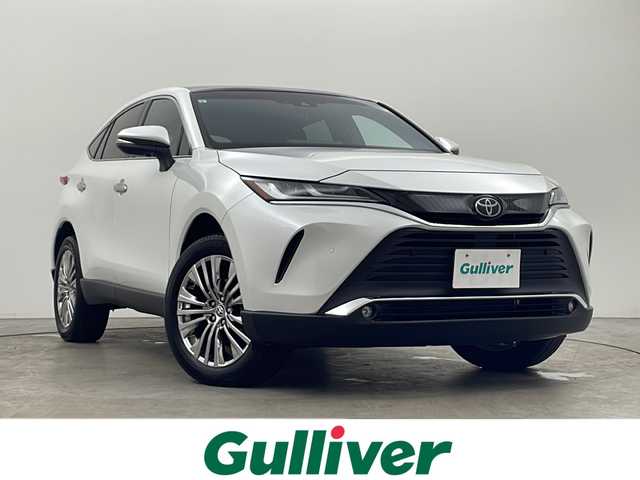 トヨタ ハリアー Z レザーパッケージ 秋田県 2023(令5)年 1.5万km プラチナホワイトパールマイカ ４WD/純正12.3インチディスプレイオーディオナビ　/フルセグＴＶ　/バックカメラ　/ＥＴＣ２．０　/デジタルインナーミラー　/レーダークルーズコントロール　/パノラマルーフ　/電動リアゲート　/フロントワイパーデアイサー　　/寒冷地仕様　/ミラーヒーター　/前席パワーシート　/革巻きステアリング　/ステアリングヒーター　/カラーヘッドアップディスプレイ　/リアサンシェード　/LEDヘッドライト　/オートブレーキホールド/JBLサウンド/純正フロアマット/スマートキー/スペアキー有り/前席シートヒーター/エアシート/オートライト/オートマチックハイビーム/横滑り防止装置/コーナーセンサー /衝突被害軽減システム