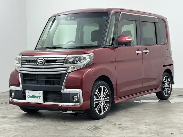 ダイハツ タント カスタム RS トップED SA Ⅲ 三重県 2017(平29)年 4.5万km ファイアークォーツレッドM /禁煙車//純正ナビ//フルセグ/Bluetooth/CD/DVD/USB/HDMI//両側パワースライドドア//バックカメラ//シートヒーター//純正ドライブレコーダー//オートハイビーム//スマートアシスト//フォグランプ//ステアリングスイッチ//ETC//純正１５インチAW