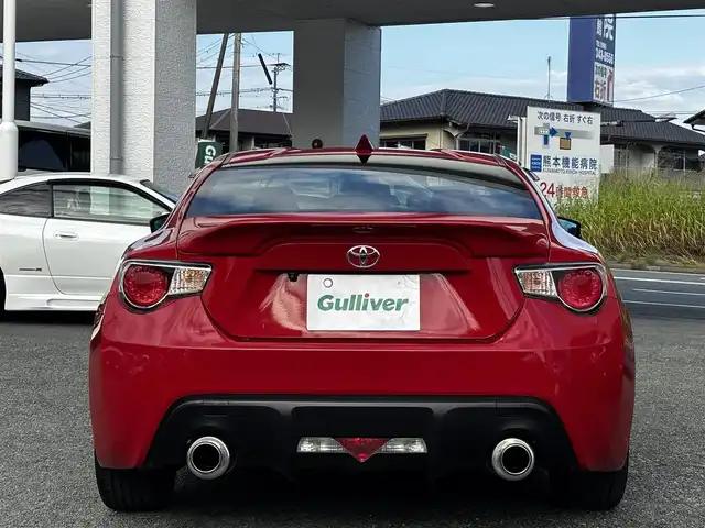トヨタ ８６ GT リミテッド 熊本県 2012(平24)年 9.1万km ライトニングレッド HKSマフラー/POTENZA17インチAW/純正SDナビ（NSZT-W62G）/【フルセグTV/CD/DVD/SD/BT】/バックカメラ/パドルシフト/ハーフレザーシート/D/Nシートヒーター/HIDオートライト/純正フロアマット/プッシュスタート/スマートキー/スペアキー/取扱説明書(車両/ナビ)