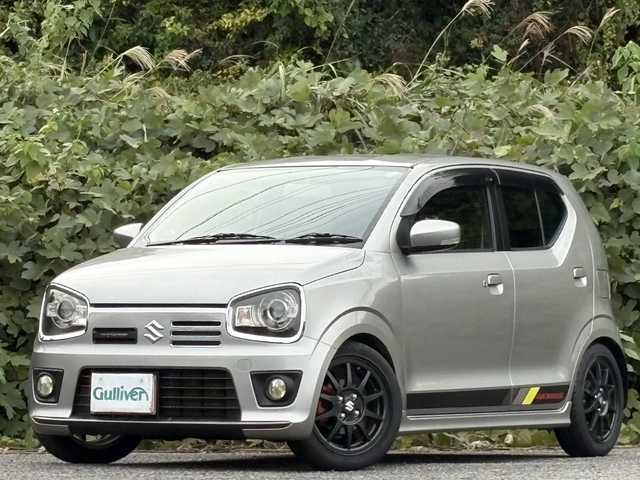 スズキ アルト ワークス 大分県 2017(平29)年 8.1万km スチールシルバーM 柿本マフラー/社外足回り/社外ステアリング/純正ステアリング、サス積み込み/社外メモリーナビ/フルセグ/DVD/純正15インチアルミホイール/ビルトインETC/スマートキー/エンジンプッシュスタート/純正HIDヘッドライト/オートライトコントロール