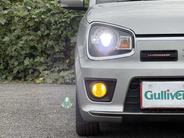 スズキ アルト ワークス 大分県 2017(平29)年 8.1万km スチールシルバーM 柿本マフラー/社外足回り/社外ステアリング/純正ステアリング、サス積み込み/社外メモリーナビ/フルセグ/DVD/純正15インチアルミホイール/ビルトインETC/スマートキー/エンジンプッシュスタート/純正HIDヘッドライト/オートライトコントロール