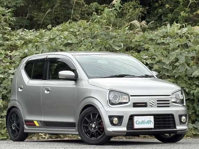 スズキ アルト ワークス 大分県 2017(平29)年 8.1万km スチールシルバーM 柿本マフラー/社外足回り/社外ステアリング/純正ステアリング、サス積み込み/社外メモリーナビ/フルセグ/DVD/純正15インチアルミホイール/ビルトインETC/スマートキー/エンジンプッシュスタート/純正HIDヘッドライト/オートライトコントロール