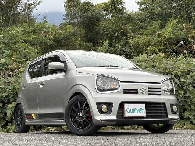 スズキ アルト ワークス 大分県 2017(平29)年 8.1万km スチールシルバーM 柿本マフラー/社外足回り/社外ステアリング/純正ステアリング、サス積み込み/社外メモリーナビ/フルセグ/DVD/純正15インチアルミホイール/ビルトインETC/スマートキー/エンジンプッシュスタート/純正HIDヘッドライト/オートライトコントロール