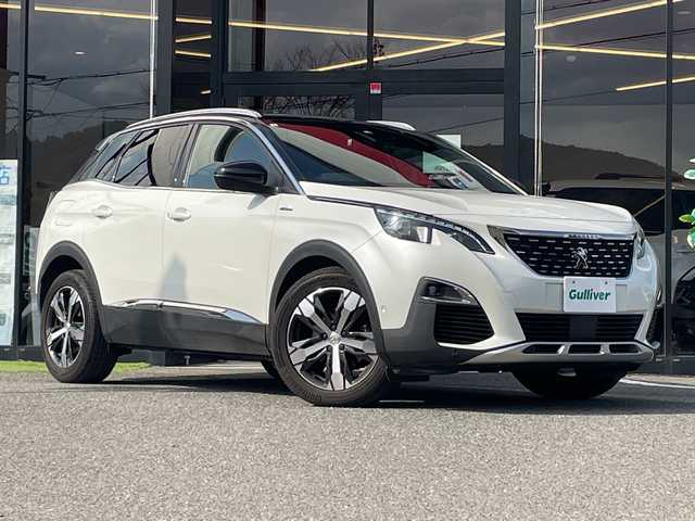 プジョー ３００８ GTライン 大阪府 2017(平29)年 5.7万km BLANC NACRE パノラミックサンルーフ/純正ナビ/全方位カメラ/アクティブセーフティブレーキ/インテリジェントハイビーム/レーンキープアシスト/パーキングセンサー/ブラインドスポットモニター/社外レーダー/パドルシフト/LEDヘッドライト/オートライト/パワーバックドア/ハーフレザーシート/ダウンヒルアシストコントロール/純正８インチAW/ドライブレコーダー前後/ETC/ルーフレール/取説/保証書/スペアキーｘ１
