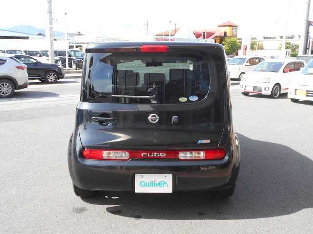 日産 キューブ 15X Vセレクション 栃木県 2008(平20)年 11.3万km スーパーブラック 純正メモリーナビ・ワンセグTV・DVD再生/      (HP308-W) /バックカメラ/前後ドライブレコーダー/ETC/社外15インチアルミホイール/プッシュスタート/スマートキー/フォグランプ/オートライト/チルトステアリング/シートアジャスター/ウインカーミラー/フロアマット/ドアバイザー/Wエアバッグ/ABS/新車保証書/取扱説明書/スペアキー（スマートキー）