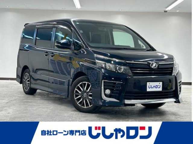 トヨタ ヴォクシー ZS 静岡県 2014(平26)年 10.8万km ブラッキッシュアゲハガラスフレーク (株)IDOMが運営する【じしゃロン浜松店】の自社ローン専用車両になりますこちらは現金またはオートローンご利用時の価格です。自社ローンご希望の方は別途その旨お申付け下さい/純正ナビ（NSZN-W64T）/CD/DVD/AM/FM/Bluetooth/左側パワースライドドア/バックカメラ/ETC/スマートキー