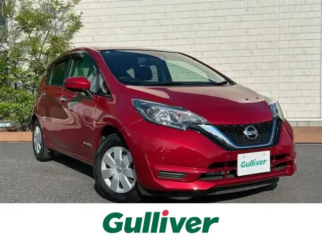 日産 ノート e－パワー X 茨城県 2019(令1)年 6万km ガーネットレッド 純正ナビ/（FM/AM/BT/フルセグ） /全方位カメラ /オートクルーズコントロール /スマートキー /プッシュスタート /衝突軽減ブレーキ /オートライト /LEDヘッドライト /デジタルインナーミラー /ETC/ドアバイザー/コーナーセンサー