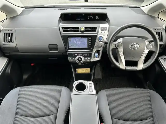 トヨタ プリウス α S ツーリングセレクション 奈良県 2015(平27)年 3.5万km ホワイトパールクリスタルシャイン ワンオーナー/フルセグテレビ/バックカメラ/Bluetooth/ドアバイザー/ビルドインETC/オートライト（LED）/スマートボタン/追従式クルーズコントロール/取扱説明書/保証書/スペアキー/純正ナビ