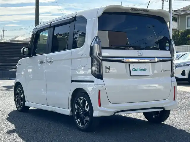 ホンダ Ｎ ＢＯＸ カスタム G L ターボ ホンダセンシング 埼玉県 2020(令2)年 1.3万km プラチナホワイトパール メモリナビ/フルセグテレビ/バックカメラ/クルーズコントロール/ドアバイザー/プッシュスタート/両側パワースライドドア/ETC/保証書/取扱説明書/ナビ取扱説明書/ハーフレザーシート/前後ドラレコ/フォグランプ