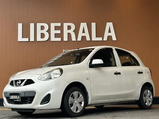 日産 マーチ 12S 高知県 2014(平26)年 6.7万km ブリリアントホワイトパール 取扱説明書/記録簿/ABS/横滑り防止/エアコン