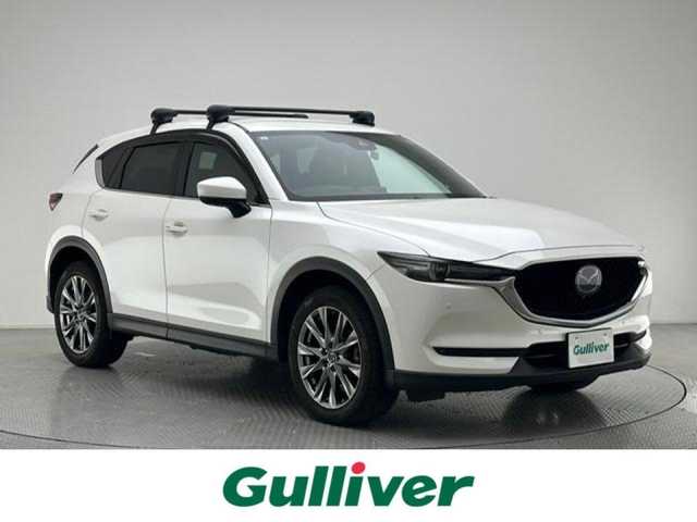 マツダ ＣＸ－５ XD エクスクルーシブモード 兵庫県 2019(令1)年 9.7万km スノーフレイクホワイトパールマイカ 純正ナビ/（BT、CD、DVD、フルセグTV）/パワーバックドア/BOSEサウンド/追従式クルーズコントロール/オートホールド/全方位カメラ/メモリ機能付きパワーシート/シートヒーター/エアシート/レザーシート/ブラインドスポットモニター/ルーフキャリア/前後ドライブレコーダー/ETC/LEDヘッドライト/衝突被害軽減ブレーキ/オートライト/前後コーナーセンサー/純正アルミホイール/ターボ付き