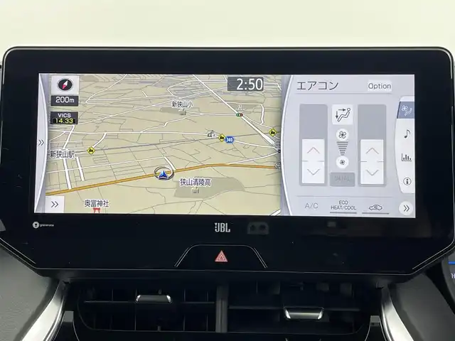 トヨタ ハリアー ハイブリッド Z 埼玉県 2021(令3)年 5.2万km ブラック ＪＢＬサウンド　/純正ナビ　/　(フルセグ/AM/FM/Bluetooth)/ＥＴＣ２．０　/トヨタセーフティセンス　/プリクラッシュセーフティ/レーダークルーズコントロール/クリアランスソナー　/パーキングサポートブレーキ　/ブラインドスポットモニター　/リヤクロストラフィックアラート　/バックガイドモニター/デジタルインナーミラー/パワーバックドア/ビルトインETC2.0/純正AW１９インチ/純正フロアマット/パワーシートD席