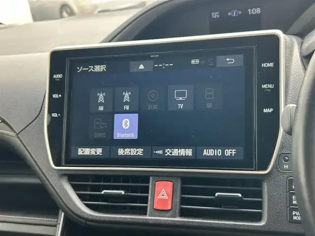 トヨタ エスクァイア ハイブリッド Gi プレミアムパッケージ ブラックテーラード 広島県 2021(令3)年 4.8万km ブラック 純正10インチナビ/・フルセグ/Bluetooth/CD/DVD/AM/FM/USB/SD/純正12インチフリップダウンモニター/モデリスタエアロ/ステアリングヒーター/前席シートヒーター/バックカメラ/両側パワースライドドア/ビルトインETC/クルーズコントロール/ハーフレザーシート/トヨタセーフティセンス/・プリクラッシュセーフティ/・レーンキープアシスト/・PKSB/先行車発進告知/・クリアランスソナー/純正15インチAW/LEDヘッドライト